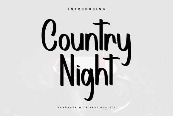 Country Night Font - Featured Image