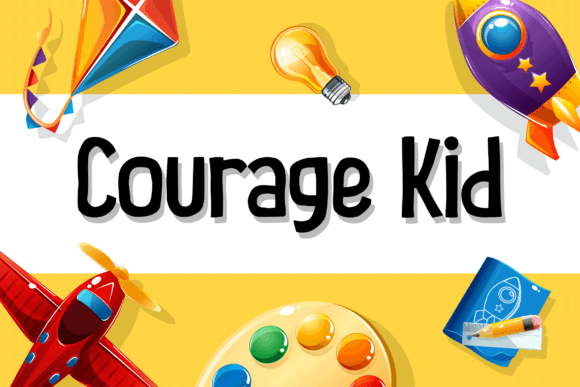 Courage Kid Font - Featured Image