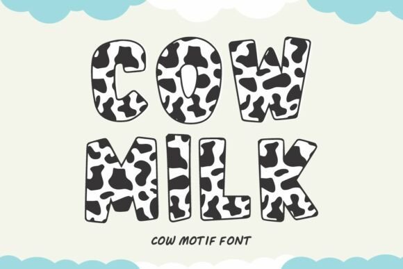 Cow Milk Font - Featured Image
