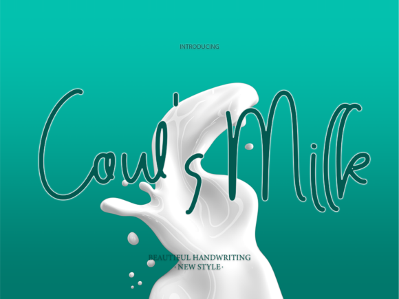 Cow's Milk Font - Featured Image