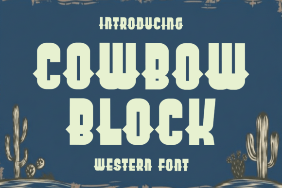 Cowbow Block Font - Featured Image