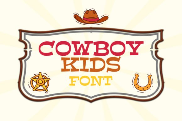 Cowboy Kids Font - Featured Image