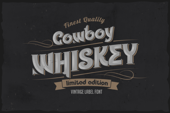 Cowboy Whiskey Font - Featured Image