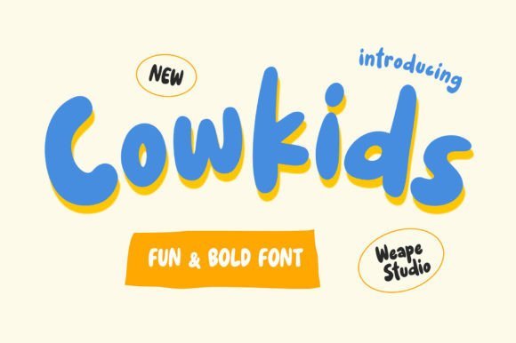 Cowkids Font - Featured Image