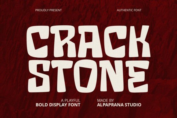 Crack Stone Font - Featured Image