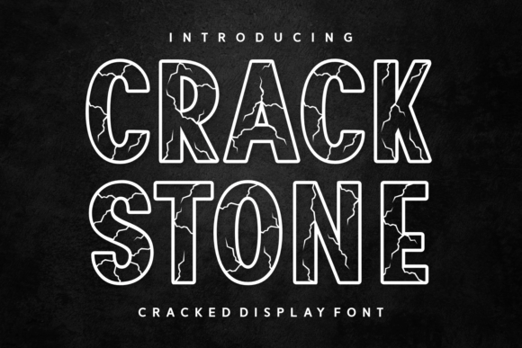Crack Stone Font - Featured Image