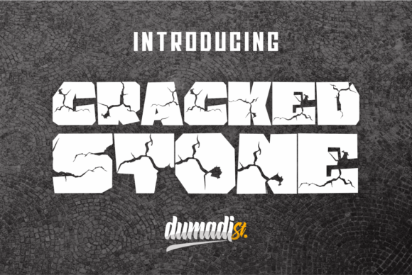 Cracked Stone Font - Featured Image