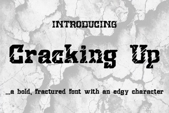 Cracking Up Font - Featured Image