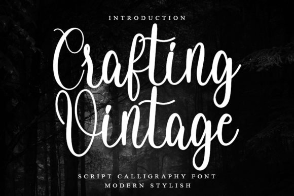 Crafting Vintage Font - Featured Image