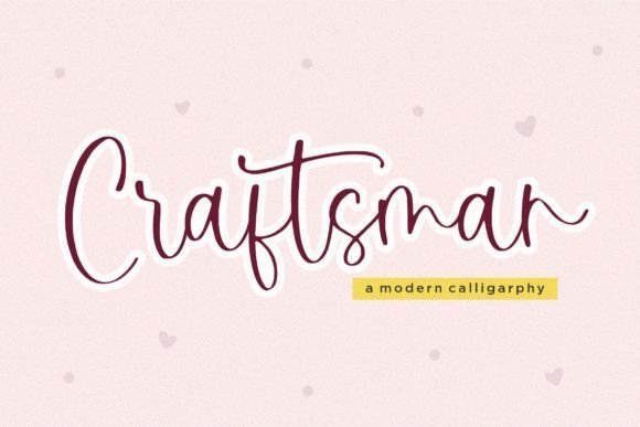 Craftsman Font - Featured Image