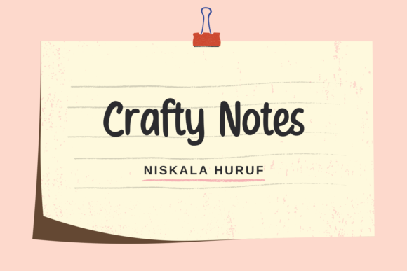Crafty Notes Font - Featured Image