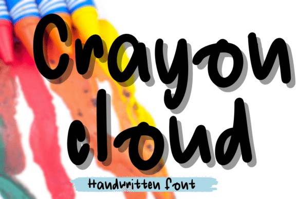 Crayon Cloud Font - Featured Image