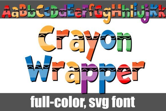 Crayon Wrapper Font - Featured Image