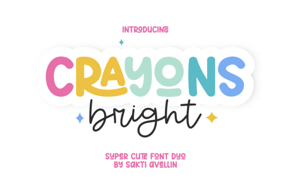 Crayons Bright Font - Featured Image