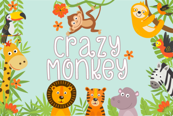 Crazy Monkey Font - Featured Image