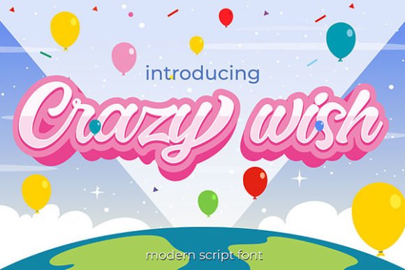 Crazy Wish Font - Featured Image