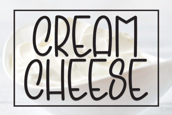 Cream Cheese Font - Featured Image