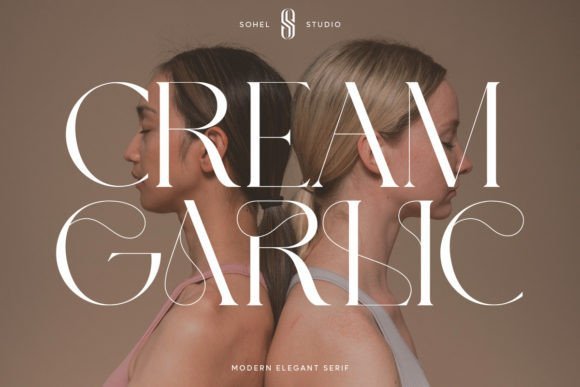 Cream Garlic Font - Featured Image