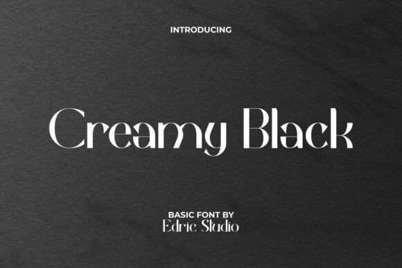 Creamy Black Font - Featured Image