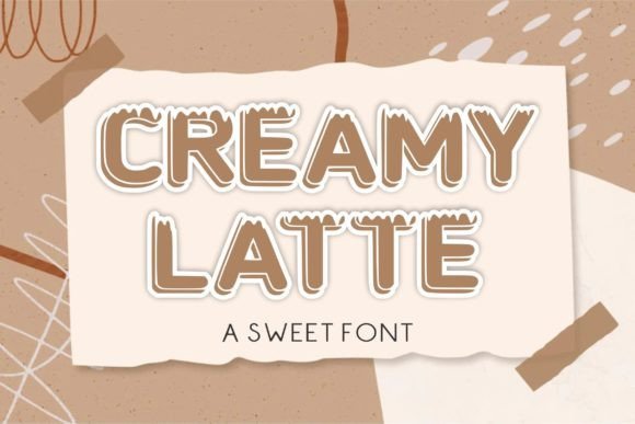 Creamy Latte Font - Featured Image