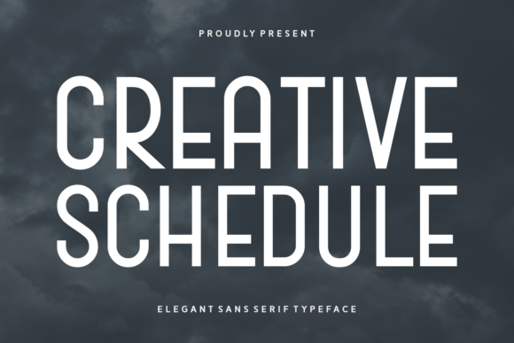 Creative Schedule Font - Featured Image