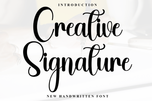 Creative Signature Font - Featured Image