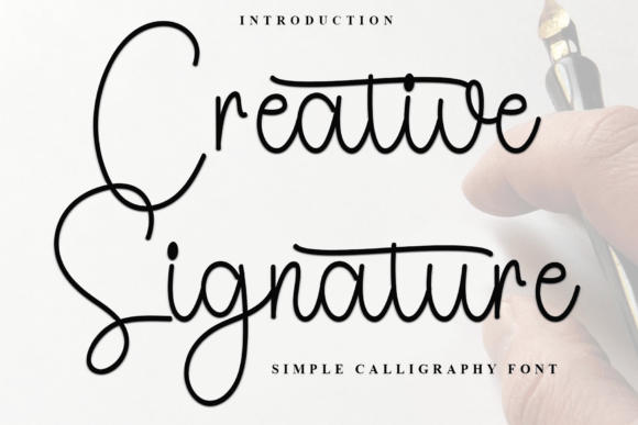 Creative Signature Font - Featured Image