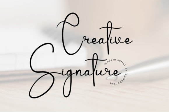 Creative Signature Font - Featured Image