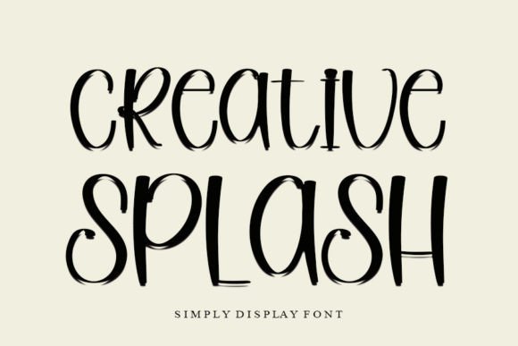 Creative Splash Font - Featured Image