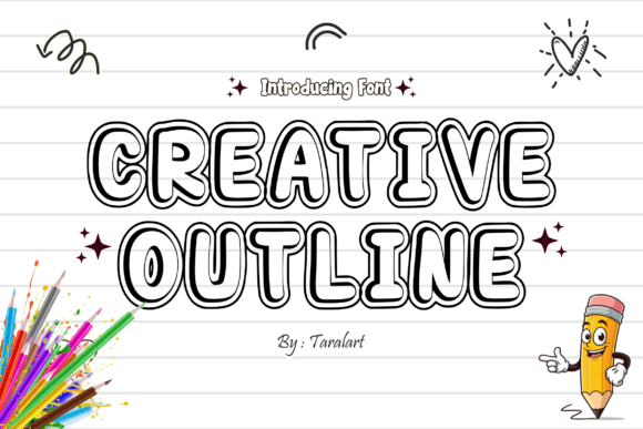 Creativeoutline Regular Font - Featured Image