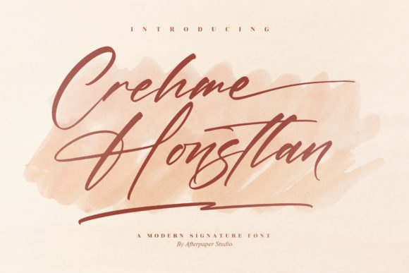 Crehme Honstlan Font - Featured Image