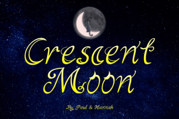 Crescent Moon Font - Featured Image
