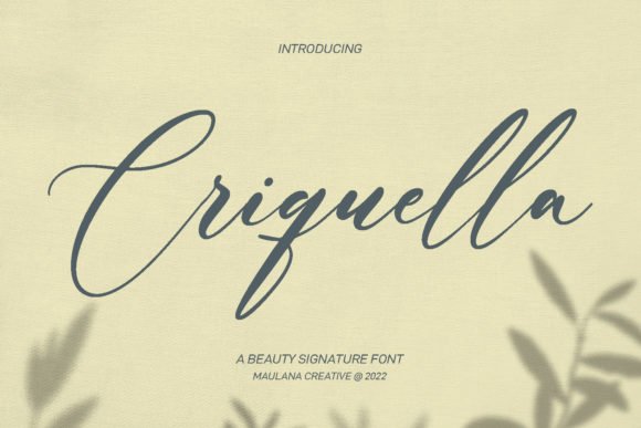 Criquella Script Font - Featured Image