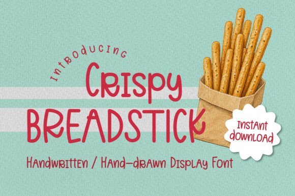 Crispy Breadstick Font - Featured Image