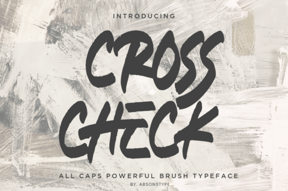Cross Check Font - Featured Image
