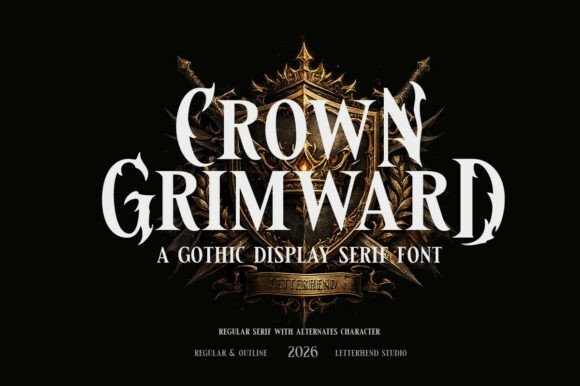 Crown Grimward Font - Featured Image