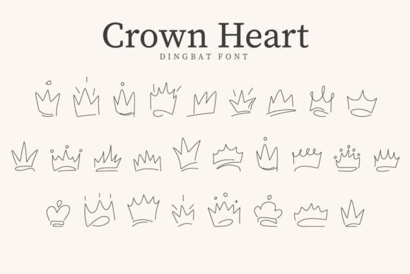 Crown Heart Font - Featured Image
