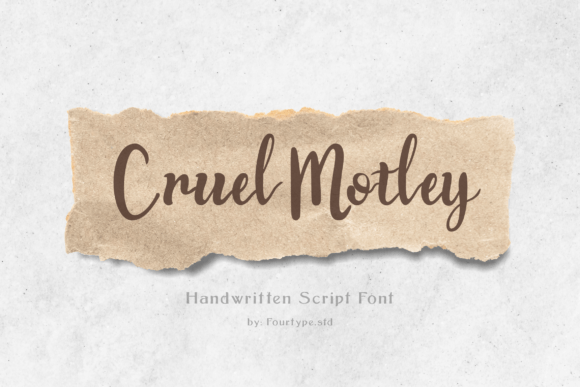 Cruel Motley Font - Featured Image