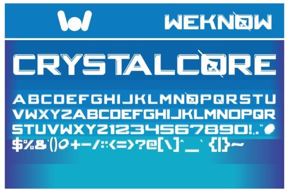 Crystalcore Font - Featured Image
