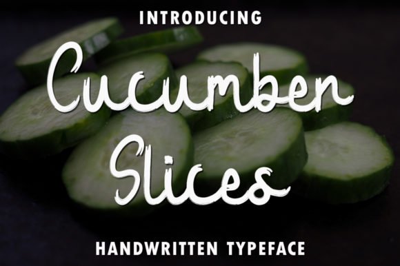 Cucumber Slices Font - Featured Image