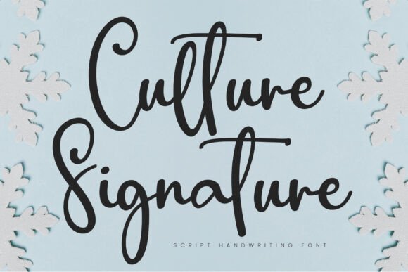 Culture Signature Font - Featured Image