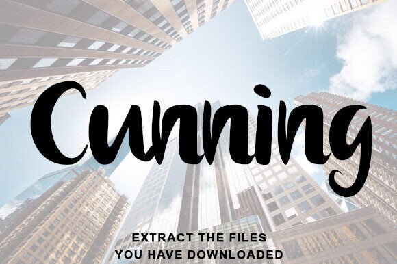 Cunning Font - Featured Image