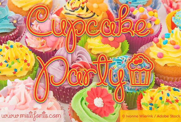 Cupcake Party Font - Featured Image