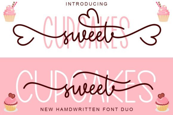 Cupcakes Sweet Duo Font - Featured Image