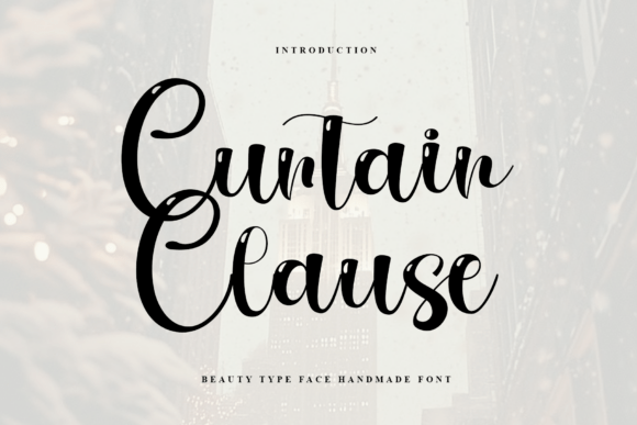 Curtain Clause Font - Featured Image
