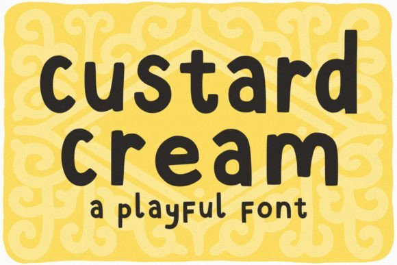 Custard Cream Font - Featured Image