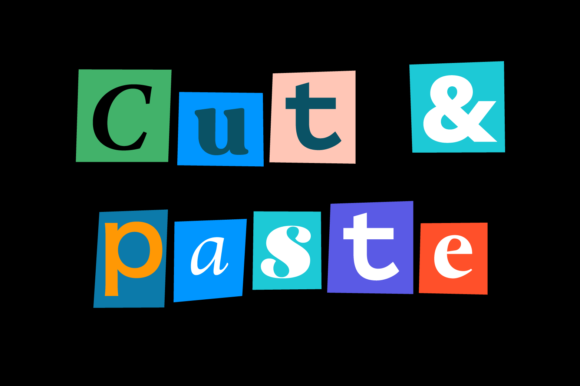 Cut & Paste Font - Featured Image