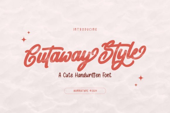 Cutaway Style Font - Featured Image