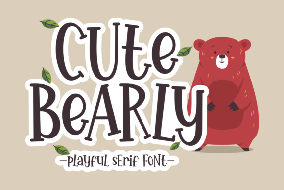 Cute Bearly Font - Featured Image
