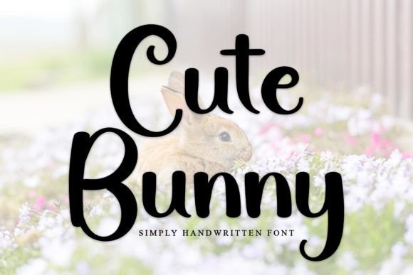 Cute Bunny Font - Featured Image
